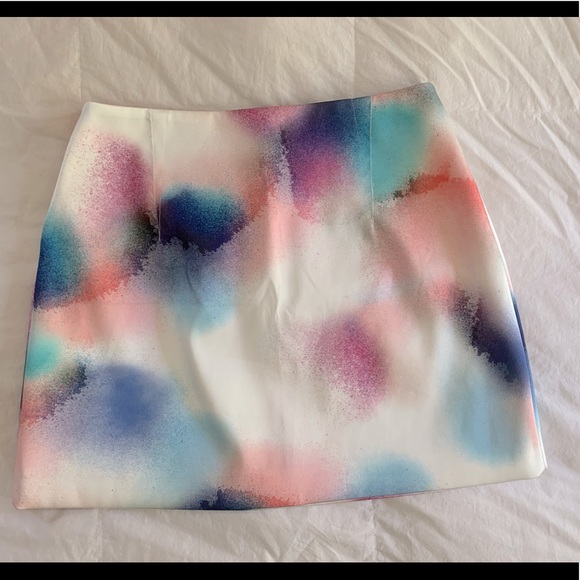 Watercolor Mini Skirt - Picture 2 of 4